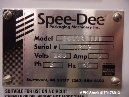 Used-SpeeDee Model 3500S Stainless steel Auger Filler
