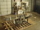 Used AMS Model A-500E Dual Head Auger Filler. Machine has 2 A-100 with agitated hoppers, can handle free flowing and non-free flowing dry and liquid products. Machine has a stainless steel top and an...