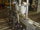 Used AMS Model A-500E Dual Head Auger Filler. Machine has 2 A-100 with agitated hoppers, can handle free flowing and non-free flowing dry and liquid products. Machine has a stainless steel top and an...