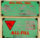 Used All-Fill Model SHA Automatic Inline Auger Filler. Capable of speeds up to 50 containers per minute (depending on size). Container size range: (diameter) up to 6
