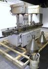 Used All Fill DHA Dual Head Automatic Inline Auger Filler, Model 100141. Capable of speeds up to 60 cpm depending on product. Has a 10' long dual chain type conveyor, driven by a 1/2 hp, 90 volt, 175...