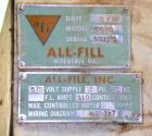 Used All Fill DHA Dual Head Automatic Inline Auger Filler, Model 100141. Capable of speeds up to 60 cpm depending on product. Has a 10' long dual chain type conveyor, driven by a 1/2 hp, 90 volt, 175...