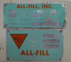 Used All Fill Model 100141 DHA Dual Head Automatic Inline Auger Filler
