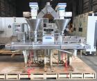 Used Mateer Burt Model 4009 Dual Head Automatic Inline Auger/Powder Filler.