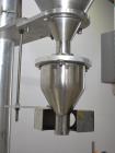 Used- Per Fil Industries PF23  Single Head Auger Filler with Conveyor. Right to Left Configuration. Speeds of 10 - 40 CPM De...