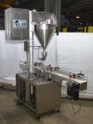 Used- Per Fil Industries PF23  Single Head Auger Filler with Conveyor. Right to Left Configuration. Speeds of 10 - 40 CPM De...