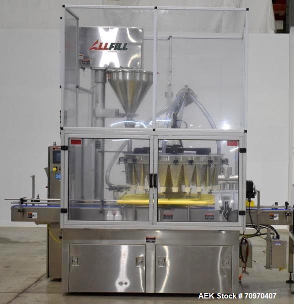 Used All-Fill R-121 24-Head Rotary Auger Filler – 50–80 CPM Fill Rates