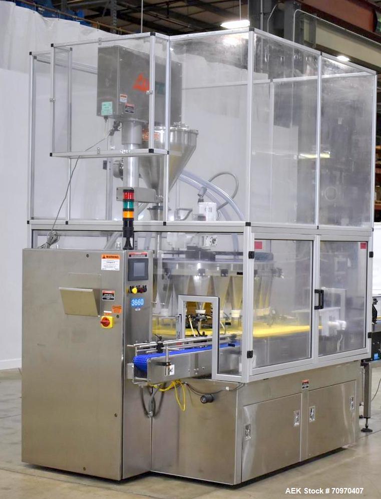 Used All-Fill R-121 24-Head Rotary Auger Filler – 50–80 CPM Fill Rates