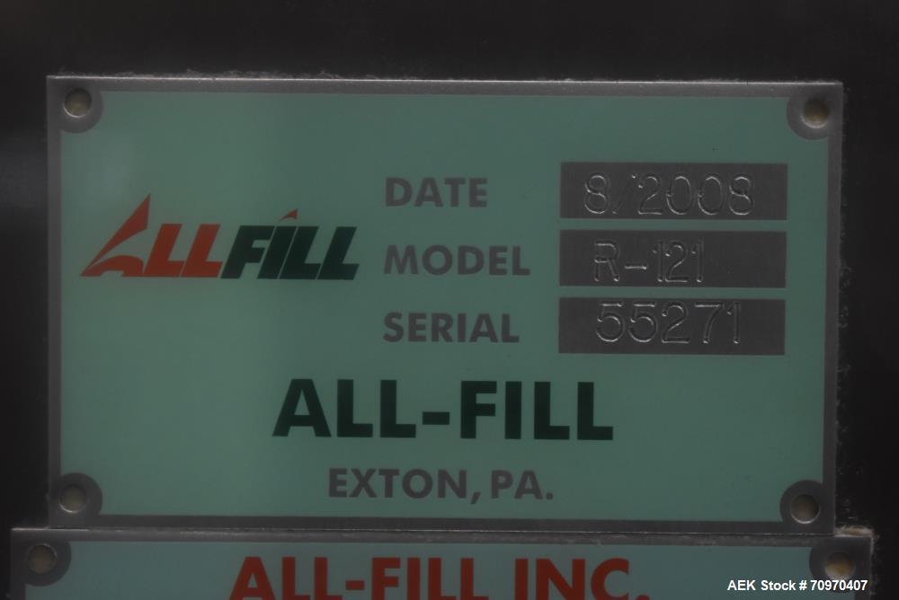 Used All-Fill R-121 24-Head Rotary Auger Filler – 50–80 CPM Fill Rates