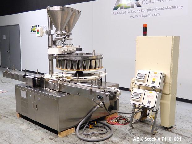 Used Mateer (Pneumatic Scale) Model 6700 Dual Head Rotary Auger Filler
