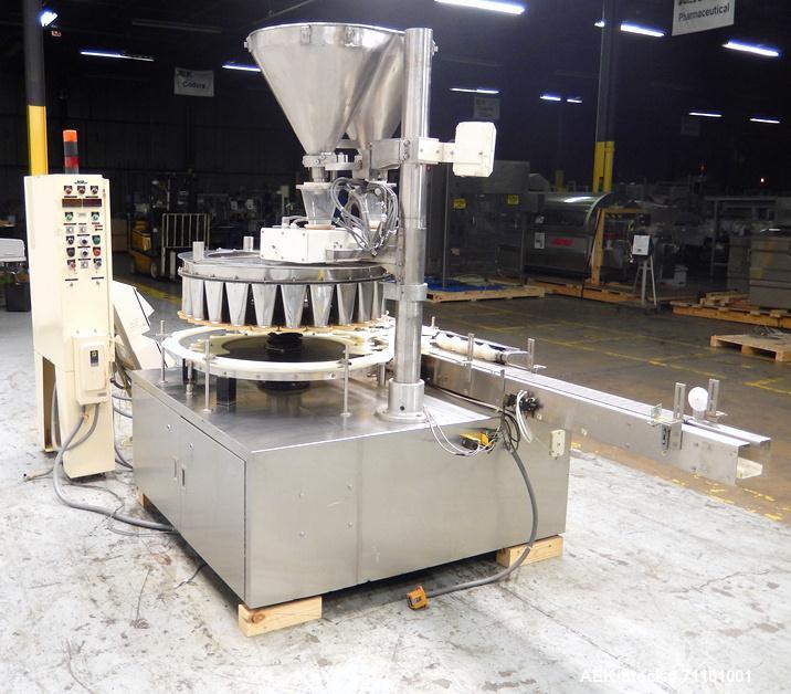 Used- Mateer (Pneumatic Scale) Model 6700 Dual Head Rotary Auger Filler