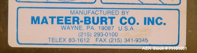 Used Mateer (Pneumatic Scale) Model 6700 Dual Head Rotary Auger Filler