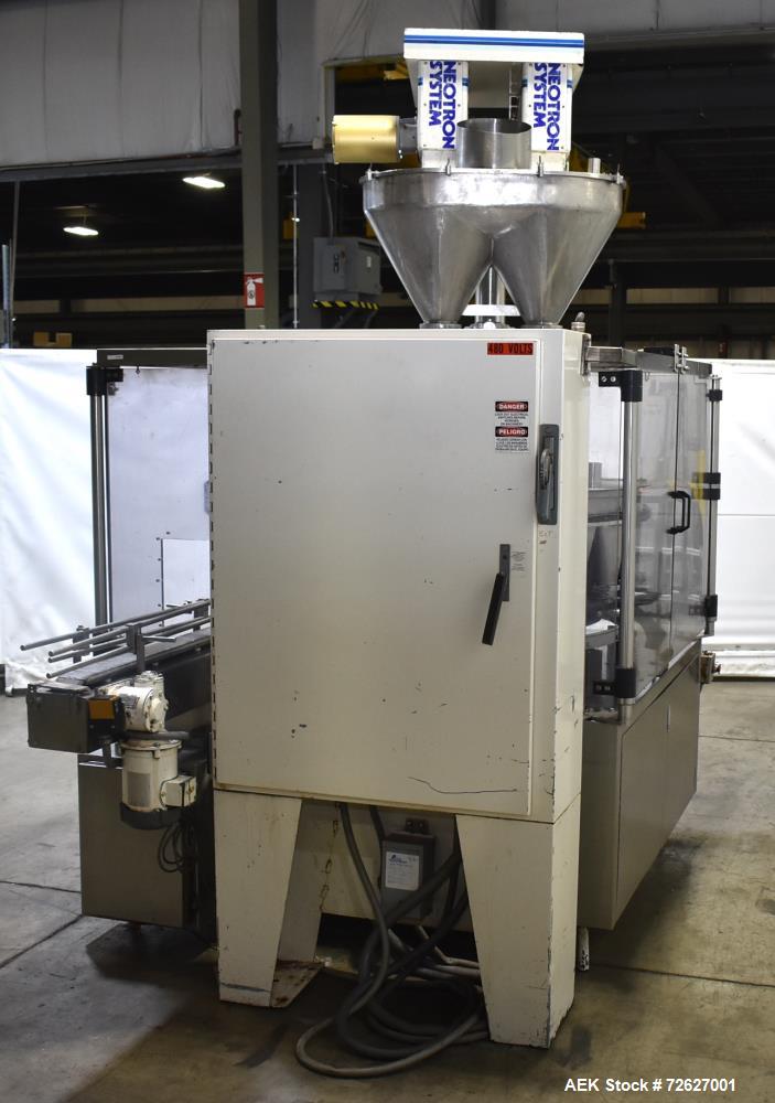 Used Mateer Pneumatic Scale Model 6700 18-Station Rotary Auger Filler.
