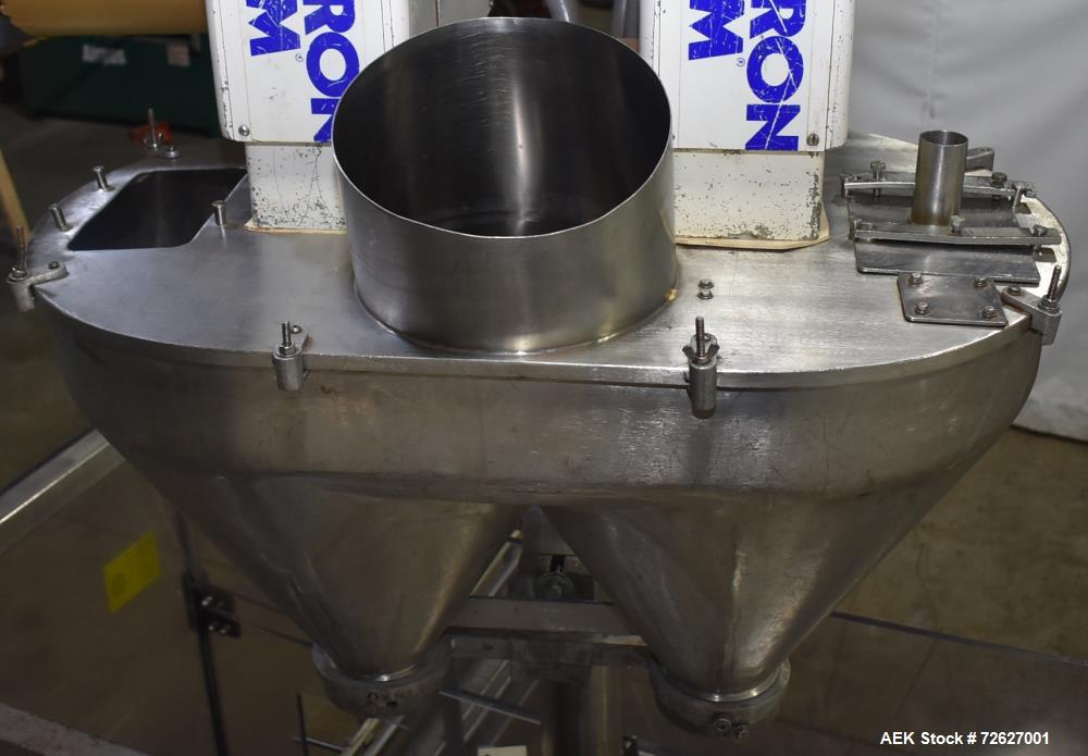 Used Mateer Pneumatic Scale Model 6700 18-Station Rotary Auger Filler.