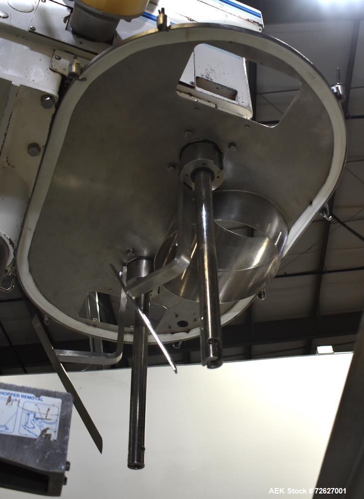 Used Mateer Pneumatic Scale Model 6700 18-Station Rotary Auger Filler.