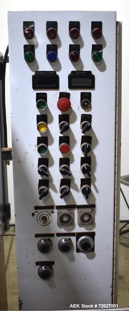 Used Mateer Pneumatic Scale Model 6700 18-Station Rotary Auger Filler.