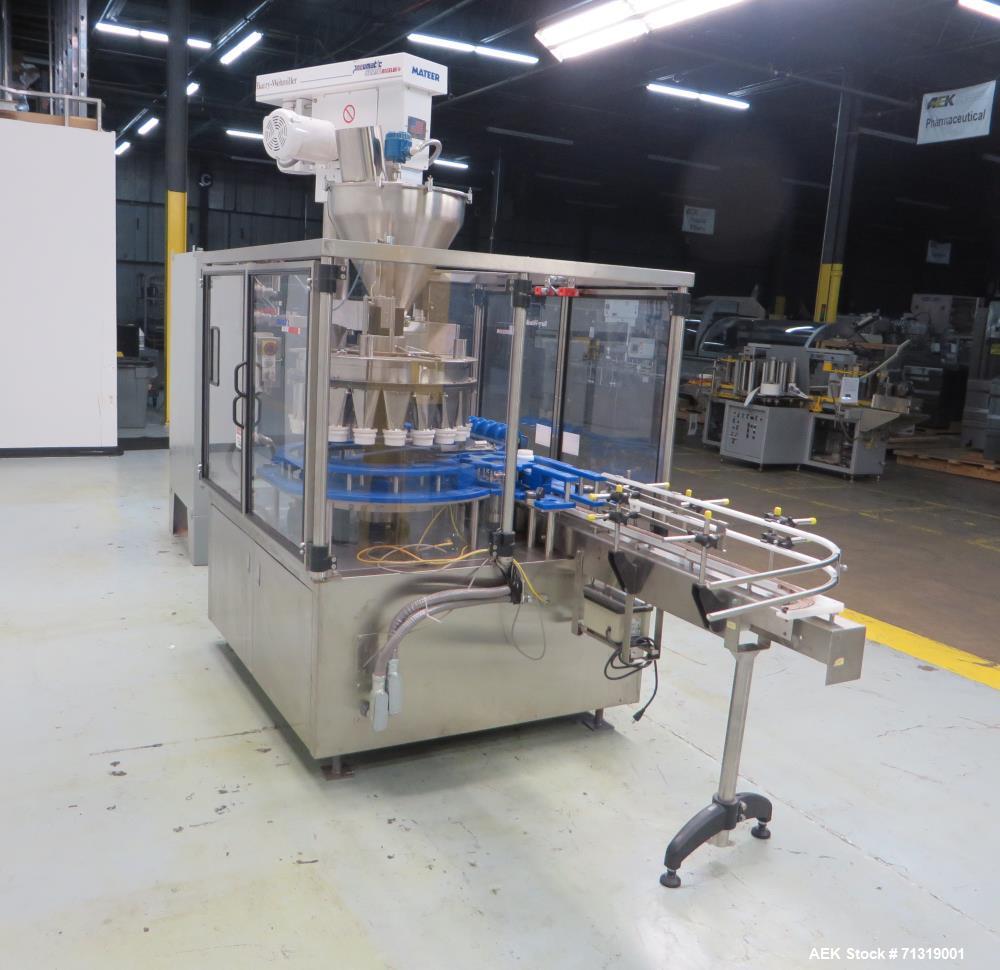 Used Pneumatic Scale Angelus (Mateer) Model W6600 Rotary Powder Auger Filler
