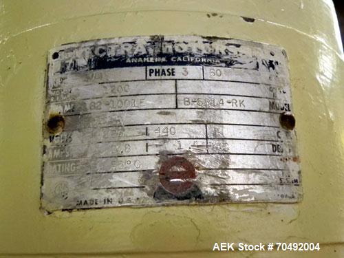 Used Mateer Dual Head Powder Auger Filler. Dual chain conveyor, 3/8" wide x 120" long. Has agitated hoppers. Has spinner plate tooling with dust collection. pneaumatic container indexing & bottom up ...