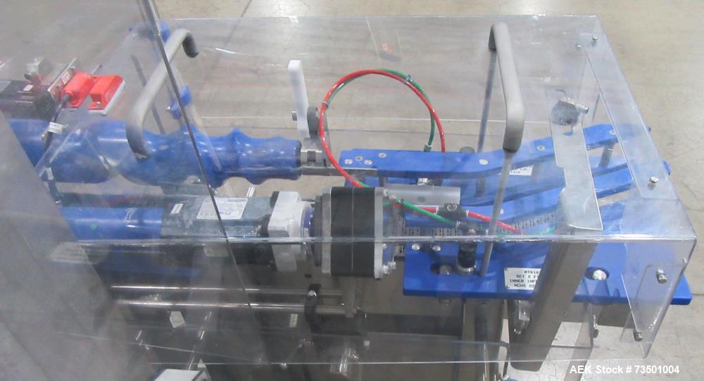 Unused Speed Dee Model 3700S Servo Rotary Auger Filler with Integrated Wipotec (OCS) Checkweigher. Has Twin Auger filler with 36" Diameter base unit. Dyco bottle throttle for transitioning bottles of...