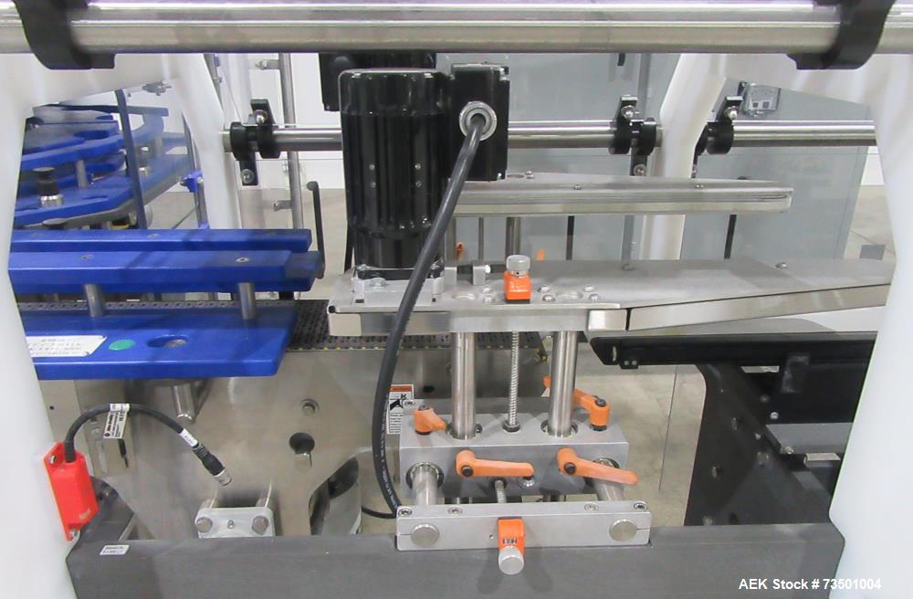 Unused Speed Dee Model 3700S Servo Rotary Auger Filler with Integrated Wipotec (OCS) Checkweigher. Has Twin Auger filler with 36" Diameter base unit. Dyco bottle throttle for transitioning bottles of...