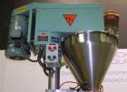 Used All-Fill Model R-212 Rotary Auger Filler. Machine has 12 pockets with dual head auger filler. Has worm screw to starwheel infeed to star discharge. Turret has a 30