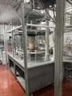 Used All-Fill Model R-242 Rotary Auger Filler with 24 Pockets and Dual Head Auger Filler. Has worm screw to starwheel container indexing. Container vibrator for product settling, agitated hopper. Las...