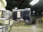 Used Mateer Dual Head Powder Auger Filler. Dual chain conveyor, 3/8