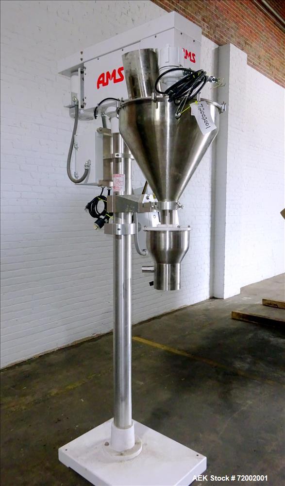 Used- AMS Model A100 Semi-Automatic Single Head Auger Filler.