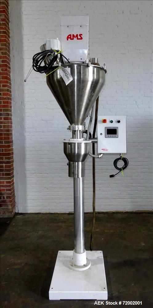 Used AMS Model A100 Semi-Automatic Single Head Auger Filler.