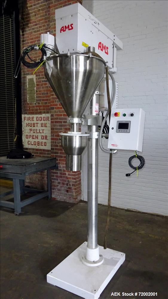 Used AMS Model A100 Semi-Automatic Single Head Auger Filler.