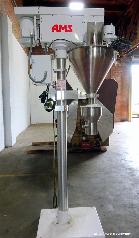 Used AMS Model A100 Semi-Automatic Single Head Auger Filler.