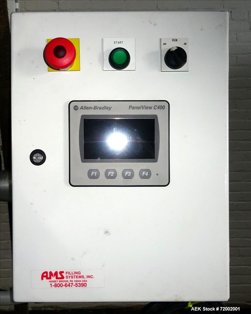 Used AMS Model A100 Semi-Automatic Single Head Auger Filler.