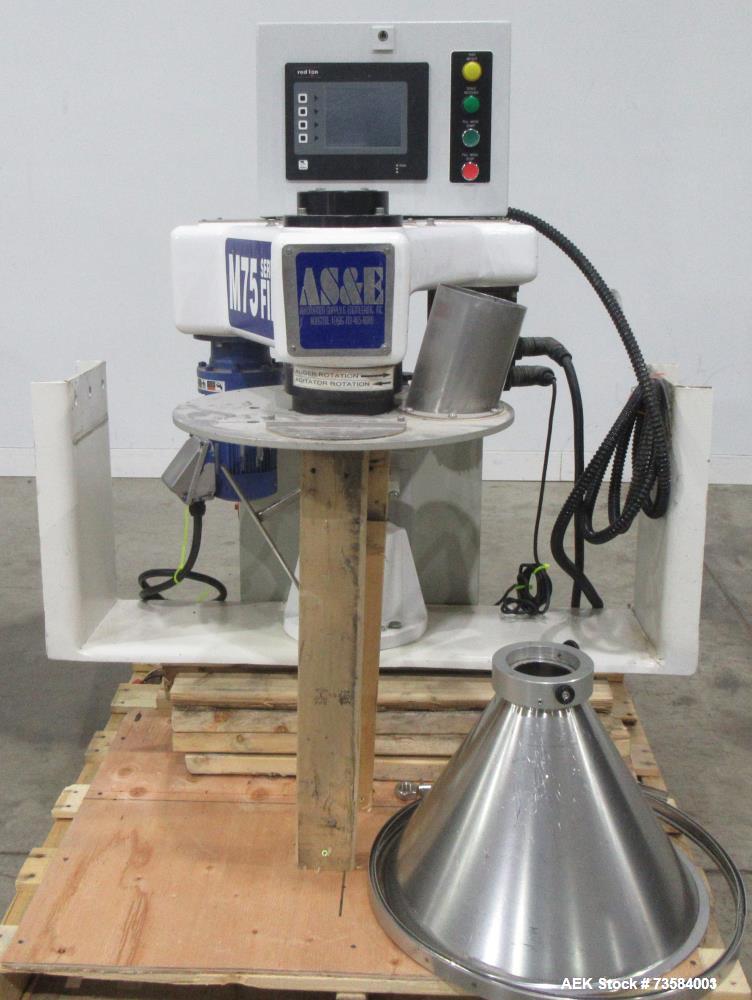 Used AS&E Model M75 Automatic Inline Powder Auger Filling System | Servo-Driven Filler