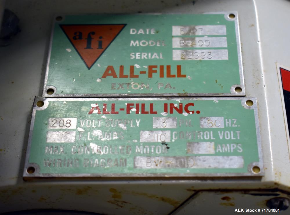 Used All-Fill Model B-400 Single Auger Filler