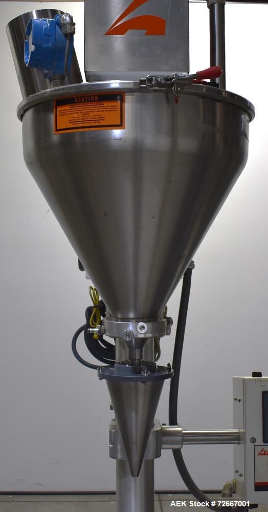 Used All-Fill Powder Tube Filling Line. Consisting of: All Fill B-600 Single Head Semi-Automatic Auger Filler. Has level sensor, agitator and tooling, collector funnel. Currently set up for 1" diamet...
