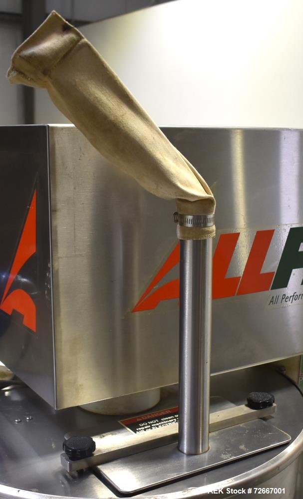Used All-Fill Powder Tube Filling Line. Consisting of: All Fill B-600 Single Head Semi-Automatic Auger Filler. Has level sensor, agitator and tooling, collector funnel. Currently set up for 1" diamet...