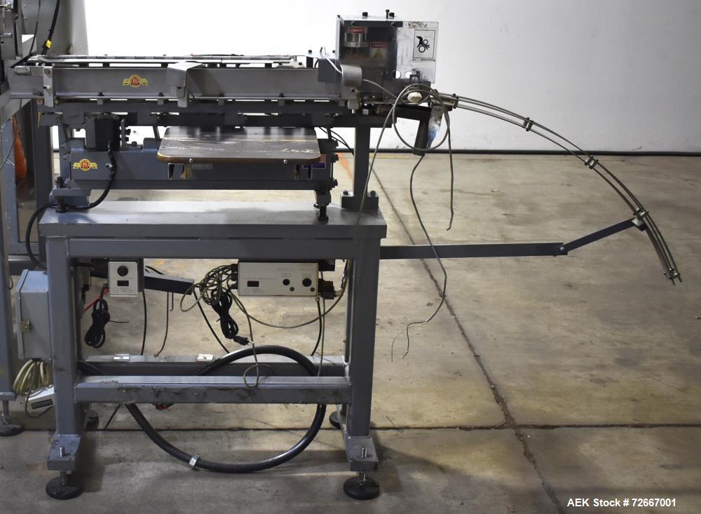 Used All-Fill Powder Tube Filling Line. Consisting of: All Fill B-600 Single Head Semi-Automatic Auger Filler. Has level sensor, agitator and tooling, collector funnel. Currently set up for 1" diamet...