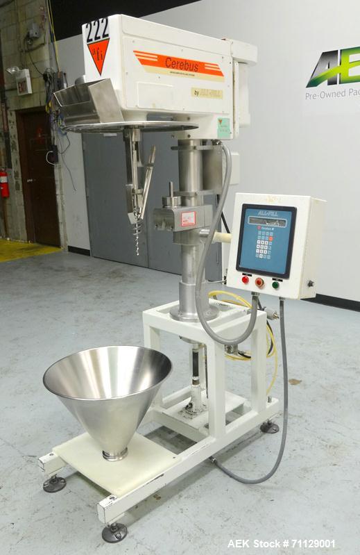 Used All-Fill Model BS-300 Cerebus II Inline Powder Auger Filler