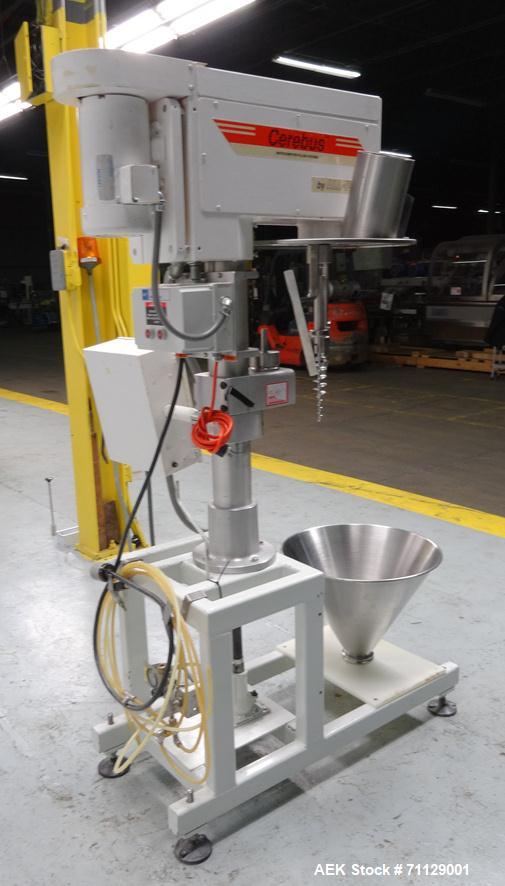 Used All-Fill Model BS-300 Cerebus II Inline Powder Auger Filler