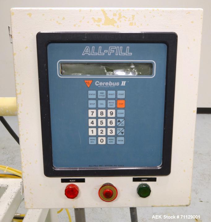 Used All-Fill Model BS-300 Cerebus II Inline Powder Auger Filler