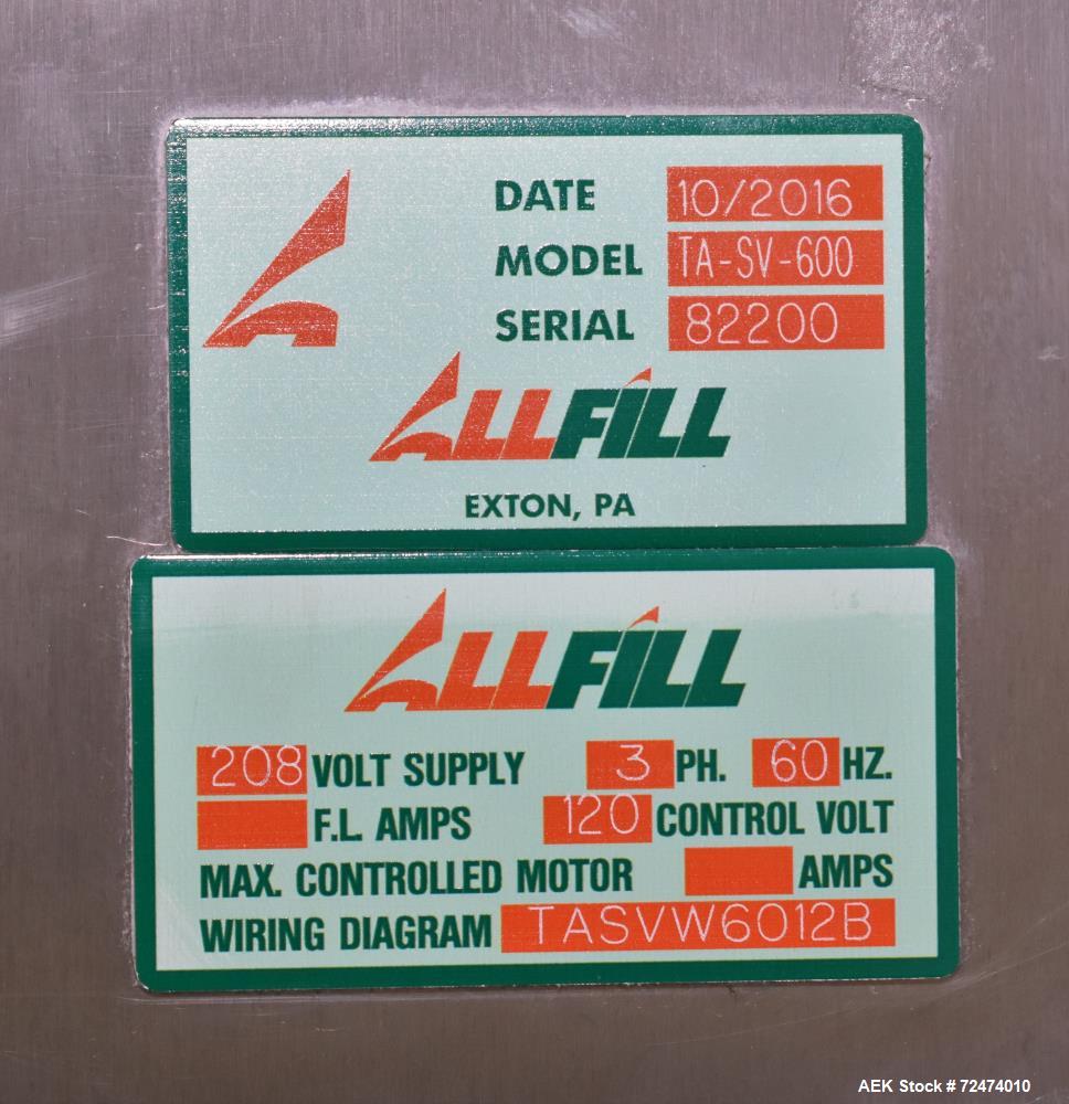 Used All Fill Semi Automatic TA Auger Fill, Model TA-SV-600.