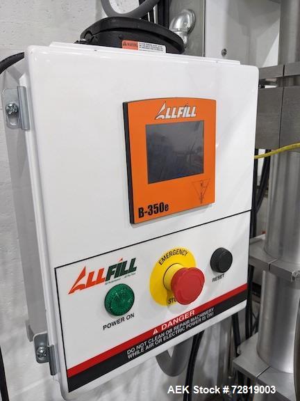 Used All Fill Model B350E Single Head Volumetric Auger Filler with Agitated Hopp