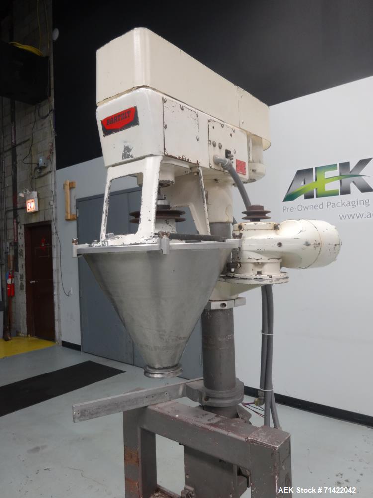 Used Bartelt Model D Semi Automatic Powder Auger Filler