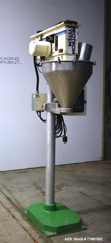 Used Mateer Burt Model 1000 Neotron Semi-Automatic Single Head Auger Filler.