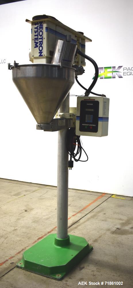 Used Mateer Burt Model 1000 Neotron Semi-Automatic Single Head Auger Filler.