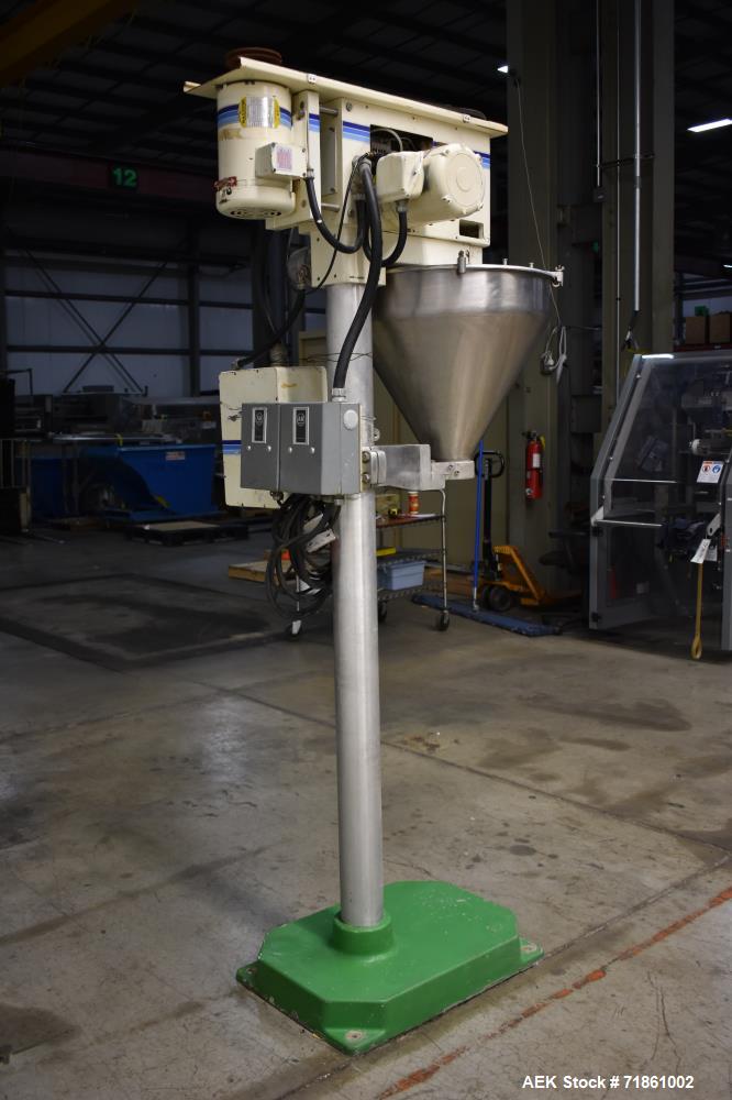 Used Mateer Burt Model 1000 Neotron Semi-Automatic Single Head Auger Filler.
