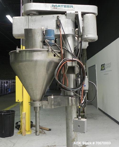 Used Mateer-Burt Model 31-A Single Head Powder Filling Machine