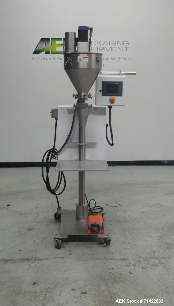Used Nalbach Model NMAF-1001 Powder Auger Filler Servo Driven.