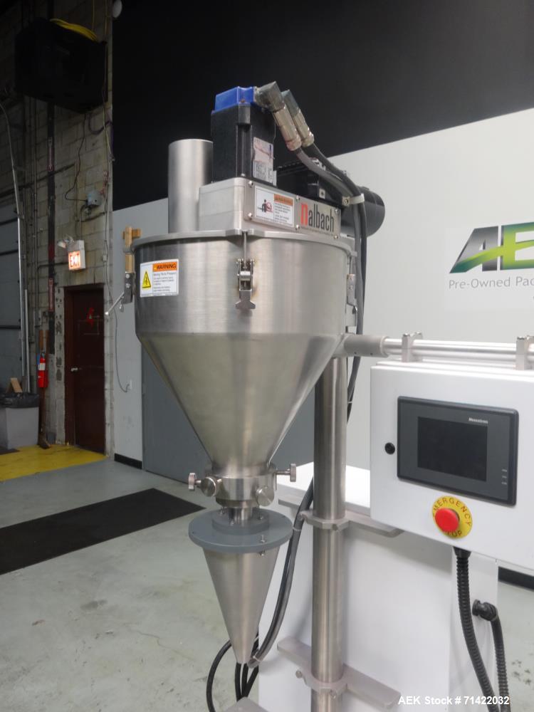 Used Nalbach Model NMAF-1001 Powder Auger Filler Servo Driven.