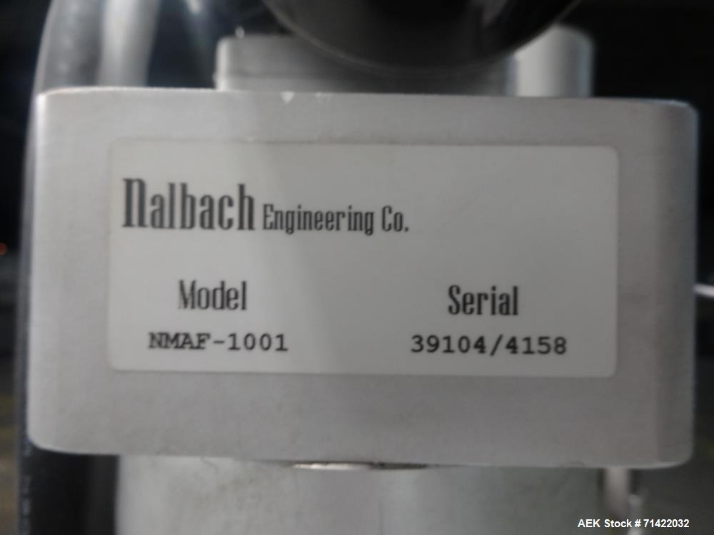 Used Nalbach Model NMAF-1001 Powder Auger Filler Servo Driven.